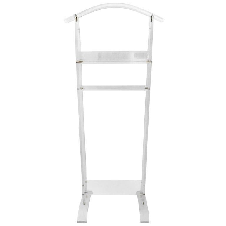 1970'S Modern and Tall Lucite Valet Stand at 1stDibs