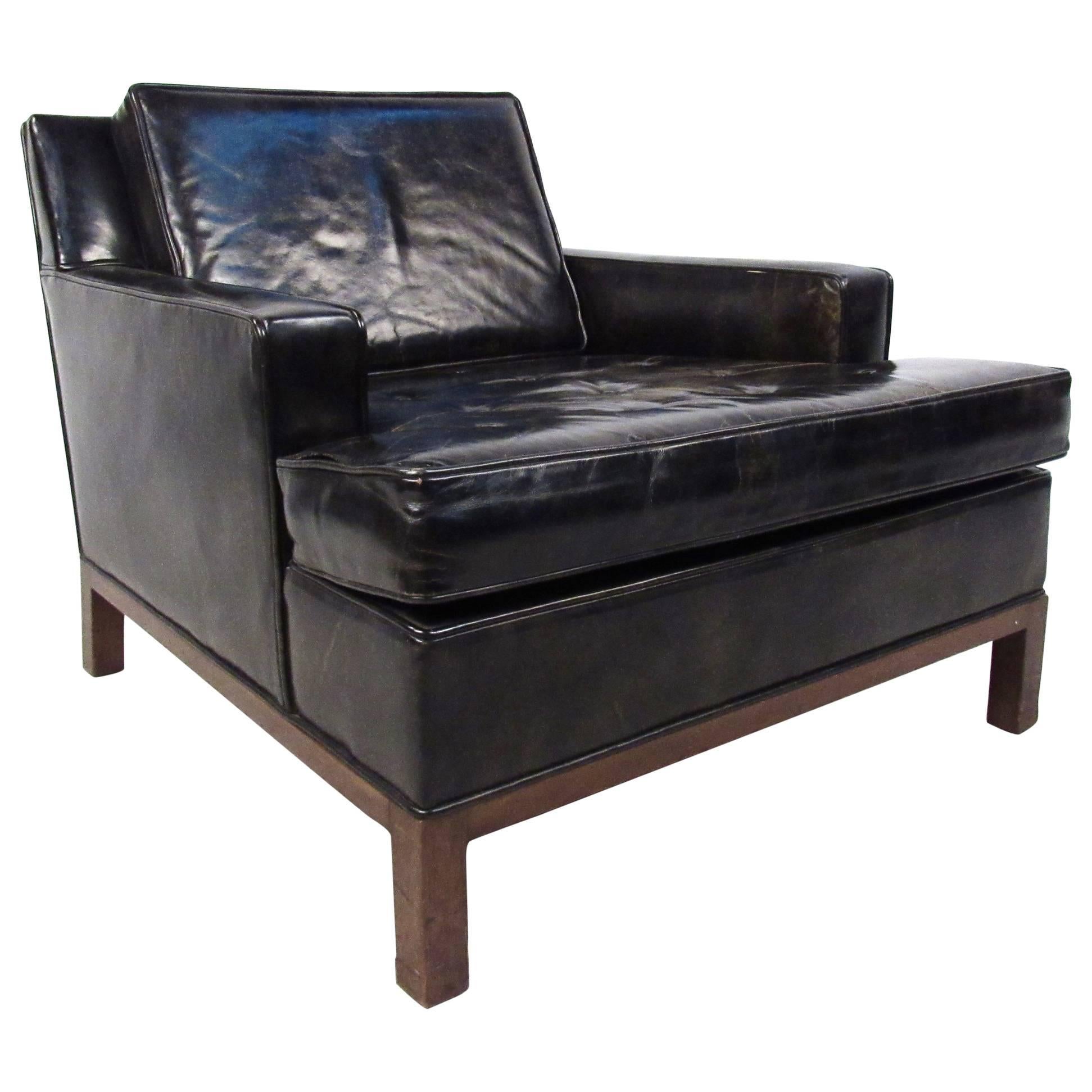 Harvey Probber Leather Club Chair