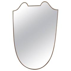 Mid-Century Italian Gilt Brass Mirror 5
