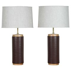 Pair of Heyward Lamps by Stone and Sawyer for Lawson-Fenning