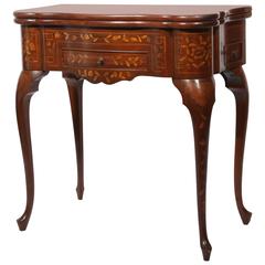 Fine Dutch Marquetry Game Table 12