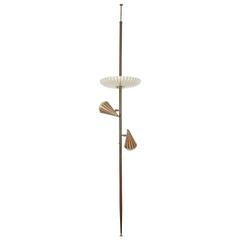 1950s Adjustable Three Shade Stiffel Extension Pole Lamp 6