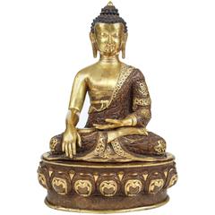 Retro Brass Buddha Statue