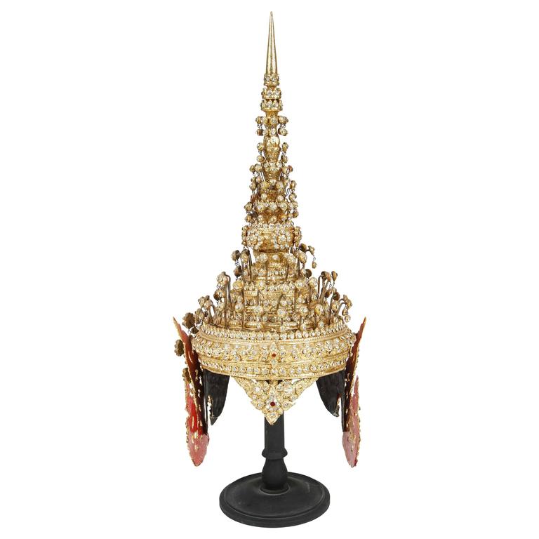 Gilt Ceremonial Thai Headdress at 1stDibs | thai headress, headdress ...