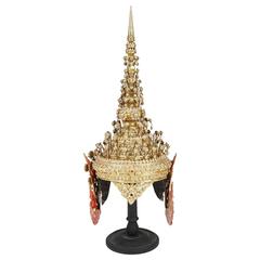 Gilt Ceremonial Thai Headdress