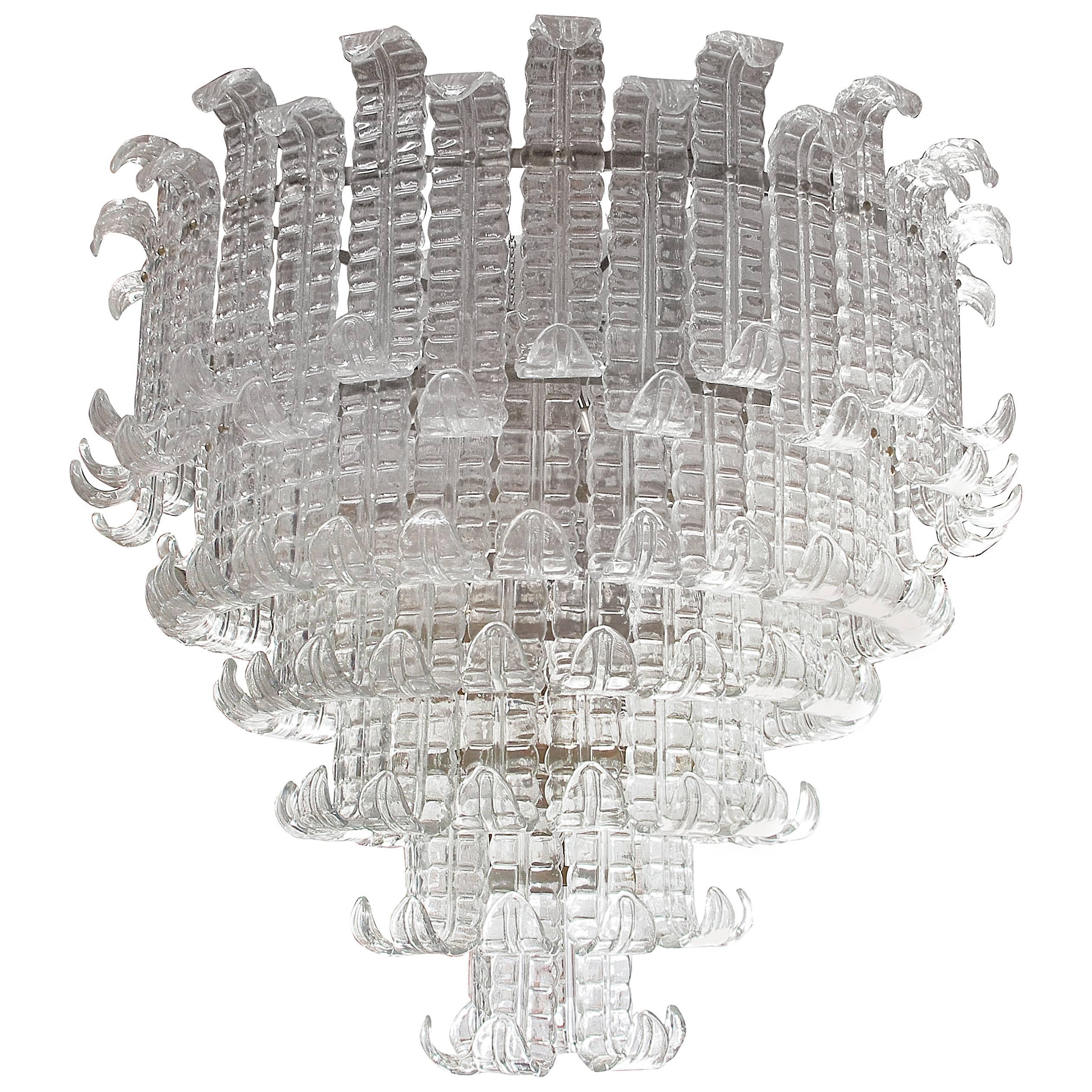 Monumental Felci Chandelier by Barovier e Toso