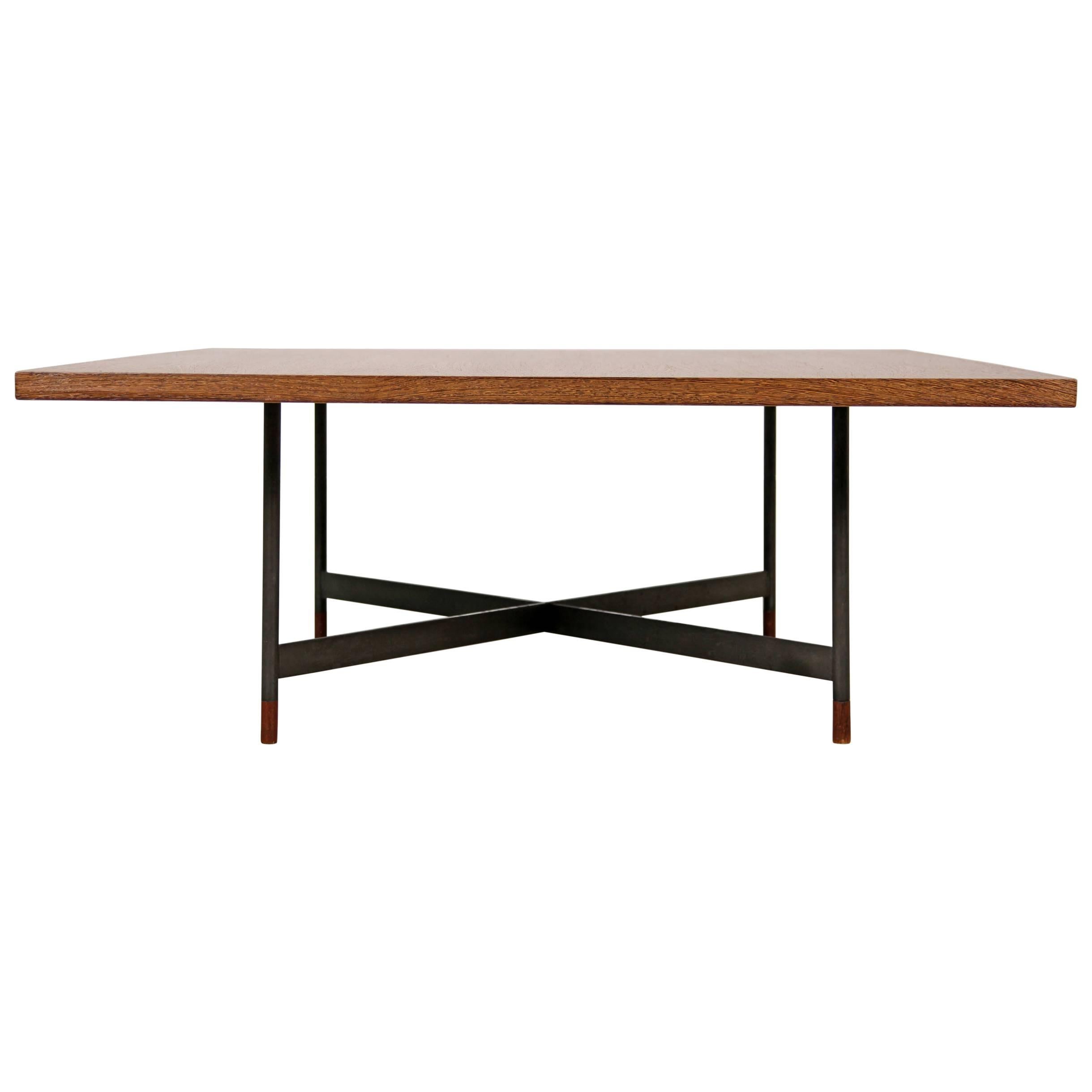 Rare Finn Juhl Coffee Table FJ-57 with Wenge Top For Sale