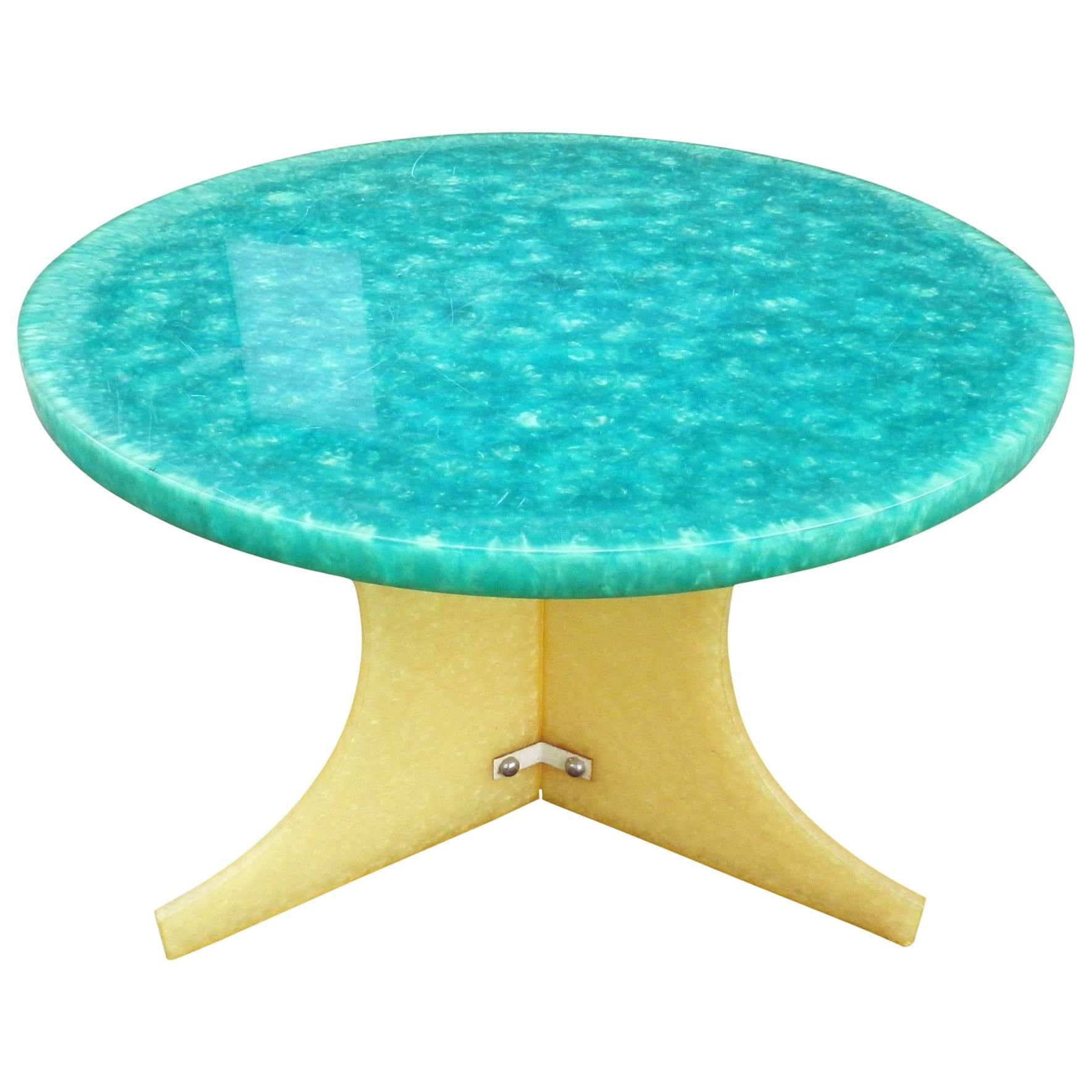 1970 French Resin Table For Sale