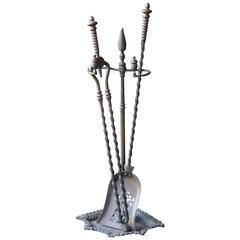 19th Century English Fireplace Tools, Fire Tools 19th Century English Fireplace Tools, Fire Tools