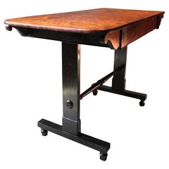 Fine Regency Period Burr-Walnut and Solid Ebony Sofa or Centre Table