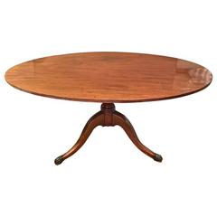 English Regency Mahogany Tilt-Top Breakfast Table, circa 1820-1830