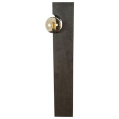 Paul Marra Textured Steel Solitaire Floor Lamp