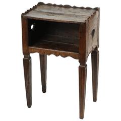 French Provincial Oak Table d’nuit, 19th Century