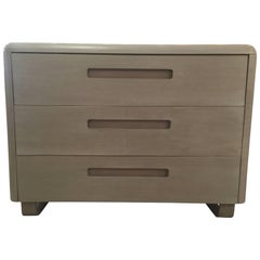 Minimalist Mid-Century Dresser in Gray Finish