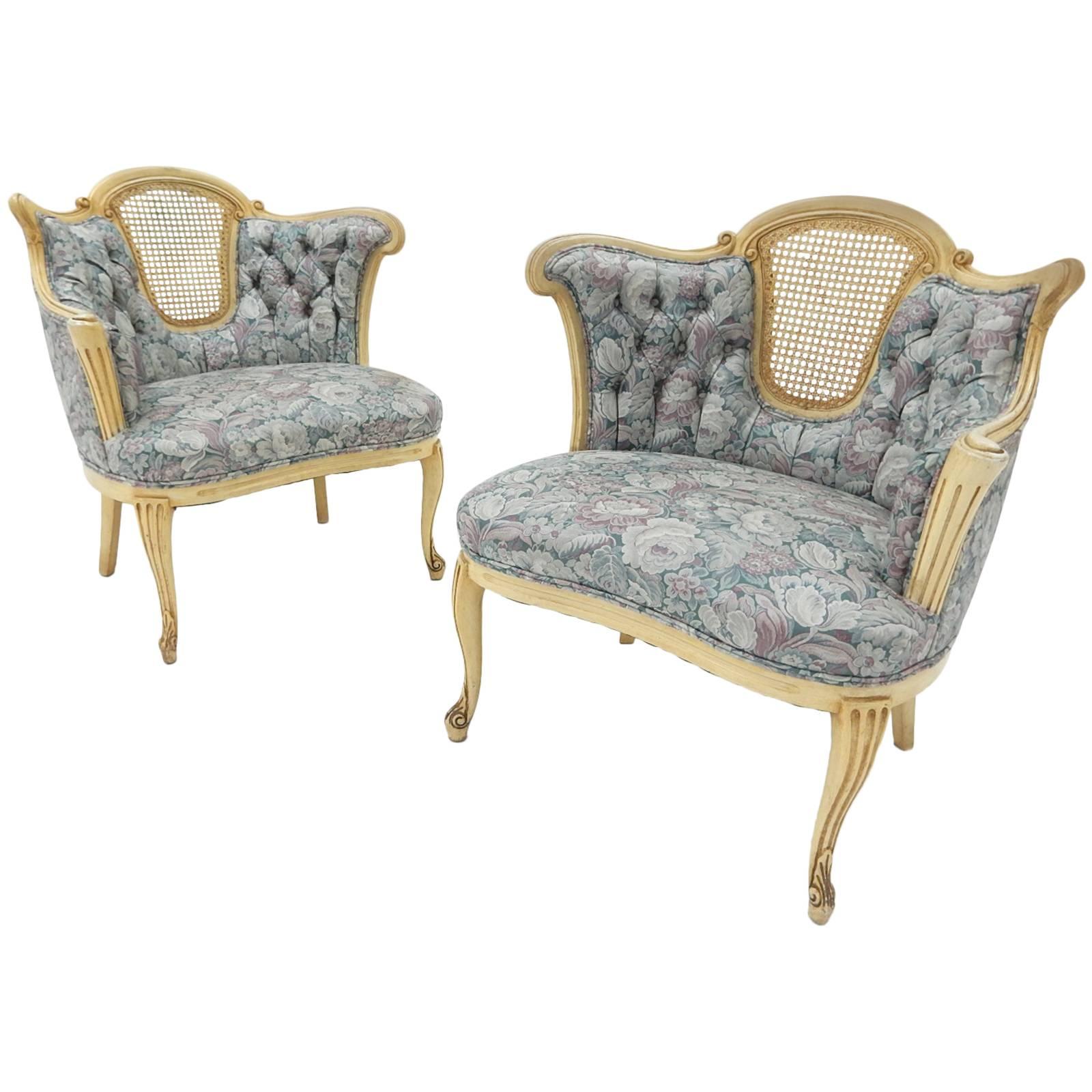 Pair of Lounge Chairs in the Manner of Dorothy Draper, circa 1950s