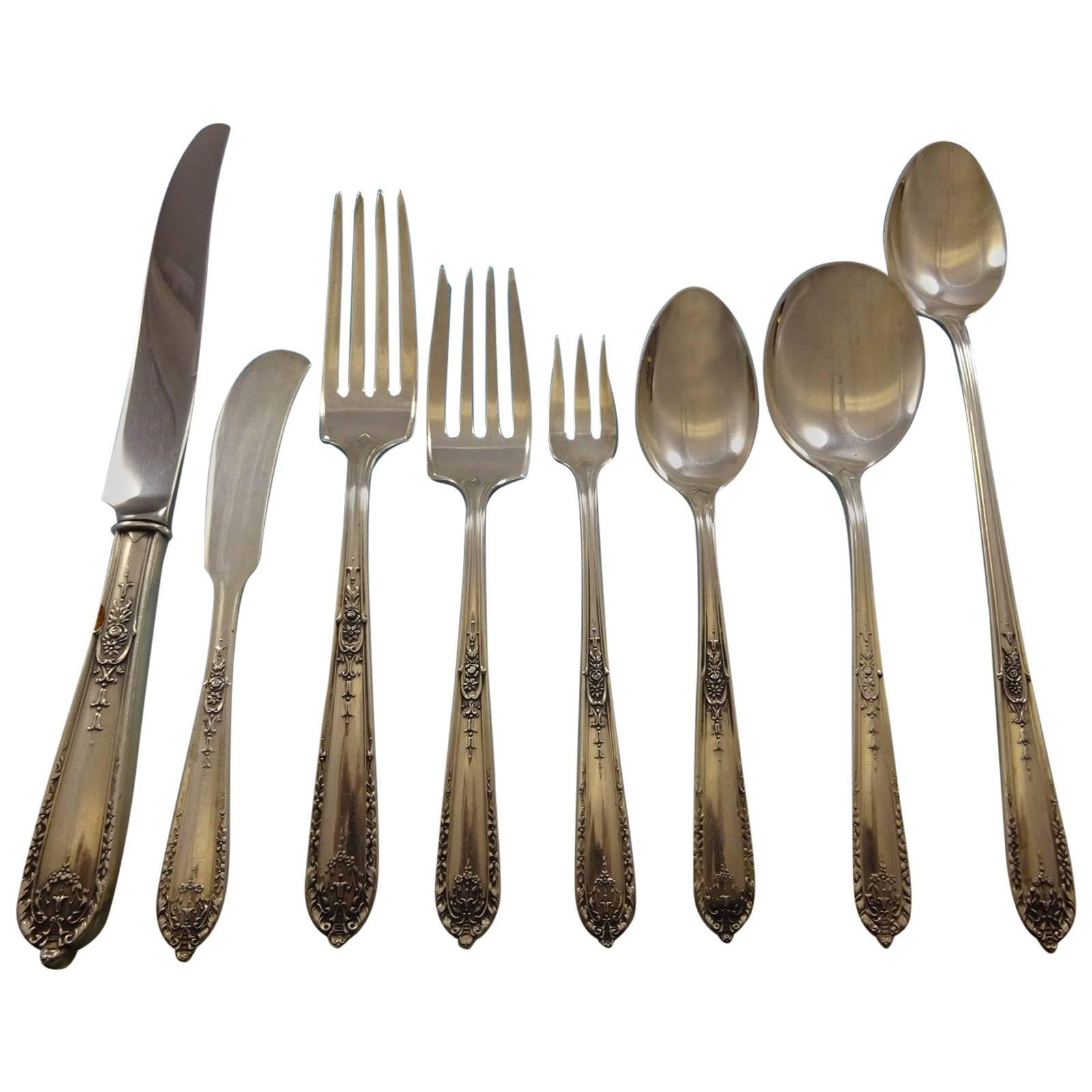 S DELLA ROBBIA-ALVIN STERLING COCKTAIL FORK