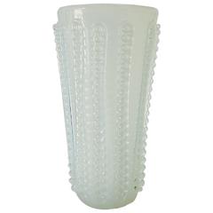 Italian Murano Glass Opaline Vase by Olisse