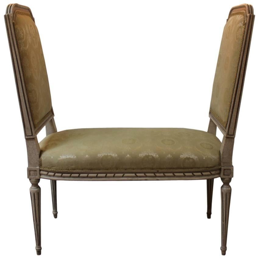 Painted Louis XV Style Upholstered Bench