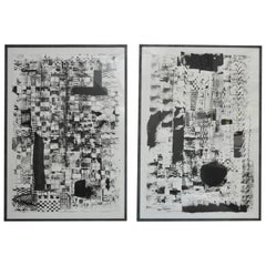 21st C India Ink Drawings '2 Available/Sold Separately' by Elliot Bergman
