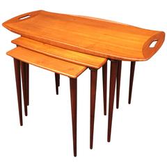 Jens Quistgaard Nest of Three Teak Tables 5