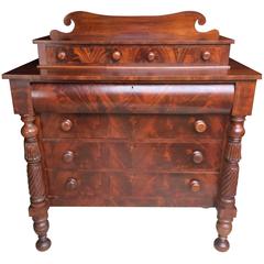 Rich Looking Empire Flame Mahogany Chest of Drawers