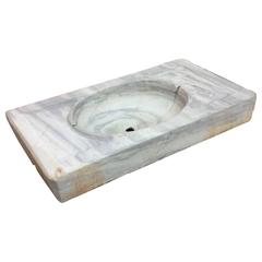 White Antique Marble Sink