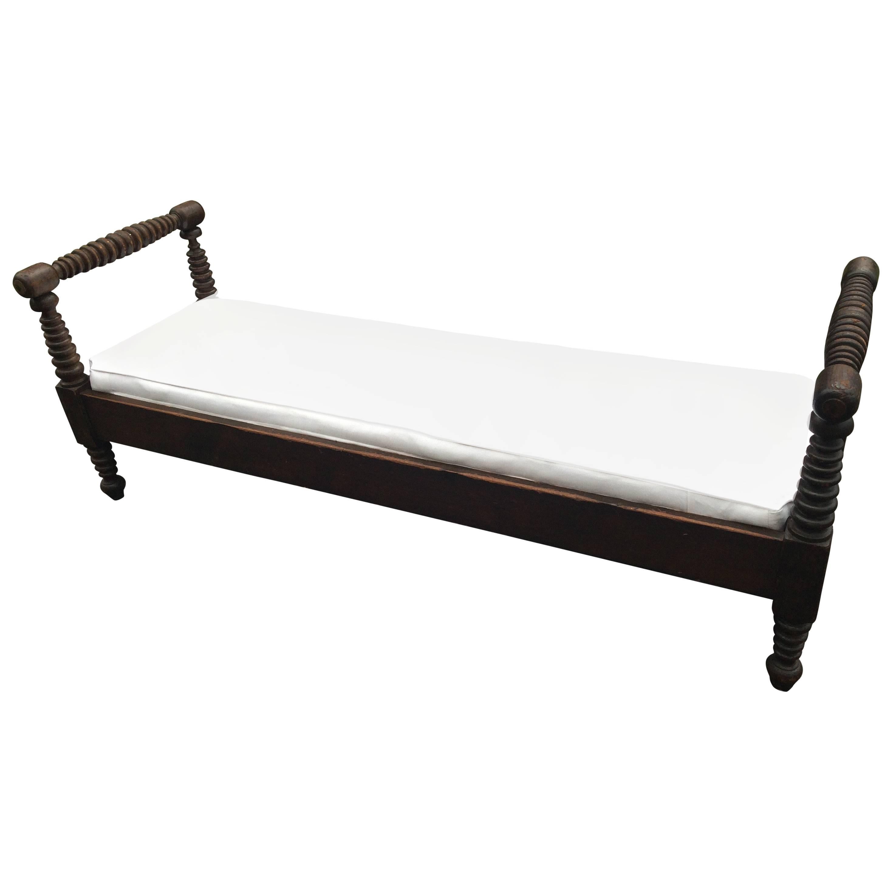 Wonderful Antique Walnut Bench Daybed at 1stDibs