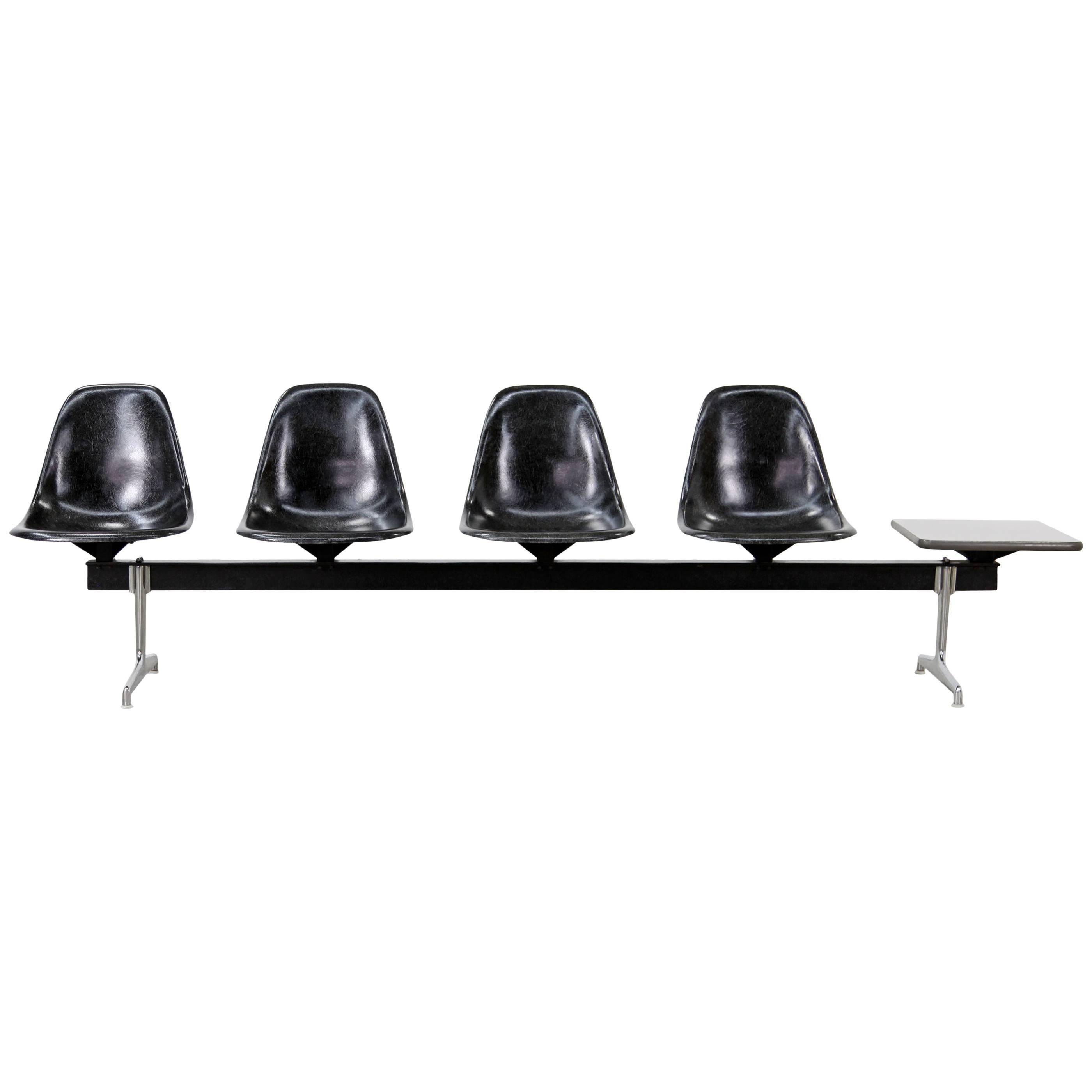 Four-Seat Shell Tandem by Charles & Ray Eames for Herman Miller Vitra