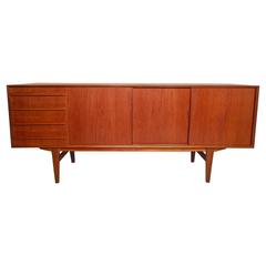 Danish Mid-Century Modern Teak Credenza