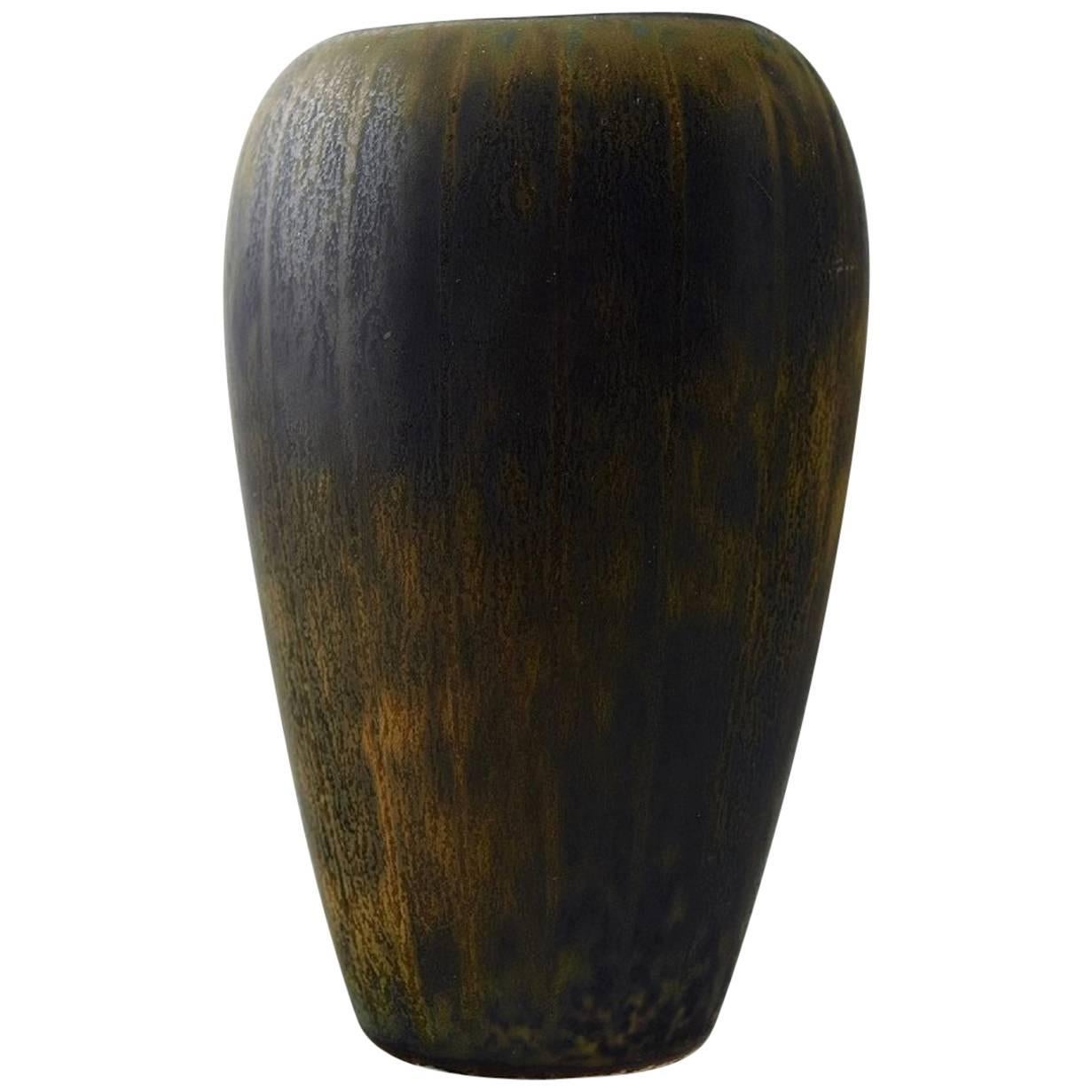 Gunnar Nylund, Rörstrand Vase in Ceramics, Beautiful Glaze For Sale