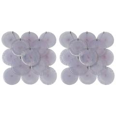 Pair of Iridescent Mazzega Wall Lamps 4