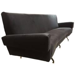 Italian Curved Sofa, circa 1950 10