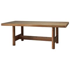 Large Pine Dining Table by Danish Architects Friis & Moltke, 1950s