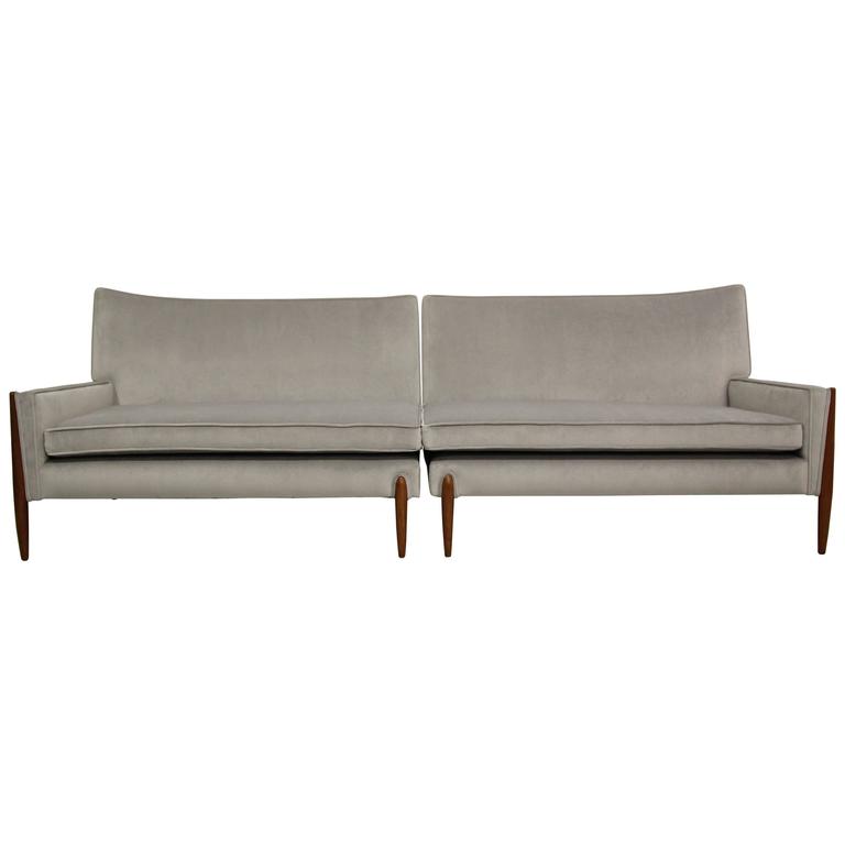 Pair Of Mid Century Sofas By Jules Heumann For Metropolitan Pair Of Mid Century Sofas By Jules Heumann For Metropolitan Furniture