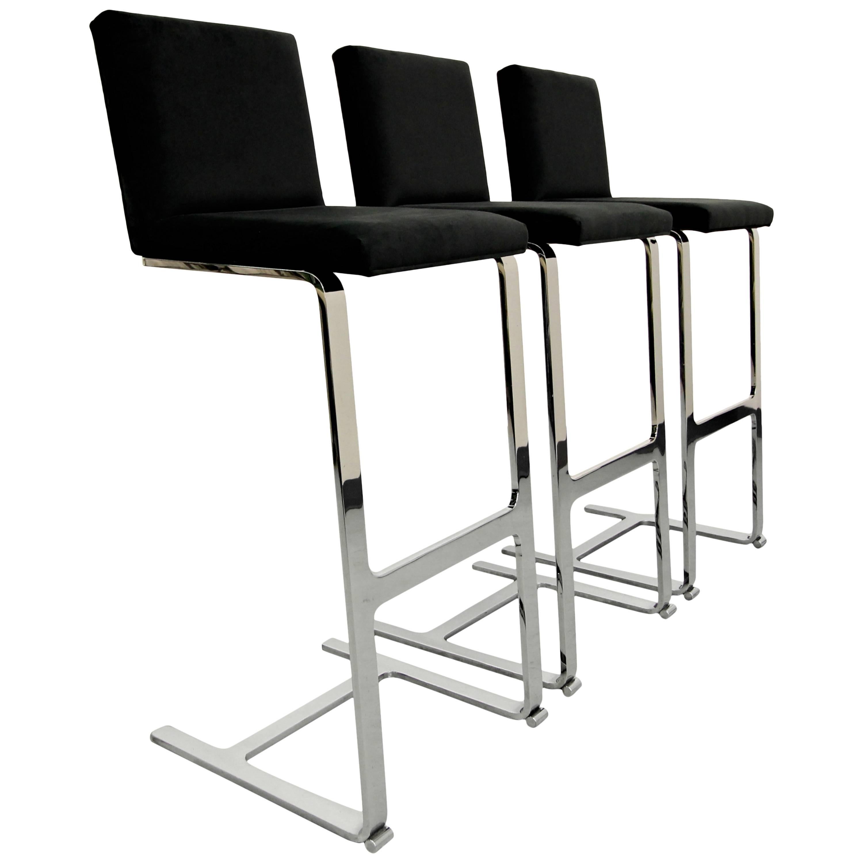 Chrome Cantilever Bar Stool