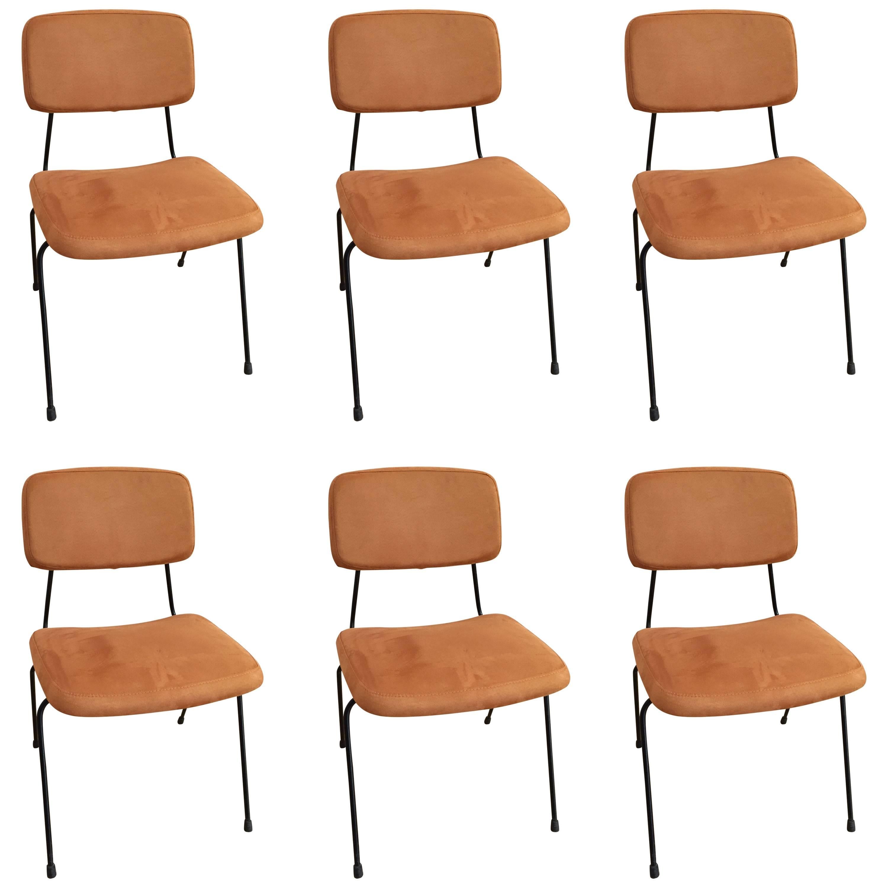 Set of Six Chairs and One Stool by Daciano da Costa