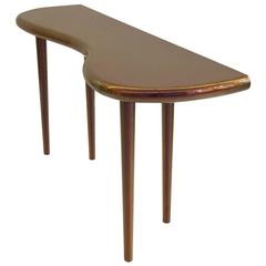 Andrienne, table console laquée avec peinture Chameleon de Philippe Cramer