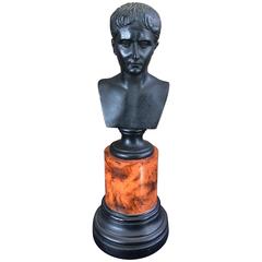 Very Handsome Small Bust of Augustus Caesar