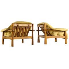 Pair of Brazilian Lounge Chair in Manner of Jean Gillon