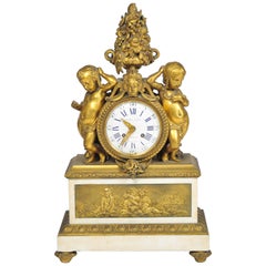 19th Century French Mantel Clock, by 'Monbro Aine, Paris'