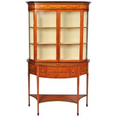 Vitrine en bois de citronnier d'Edwards & Roberts