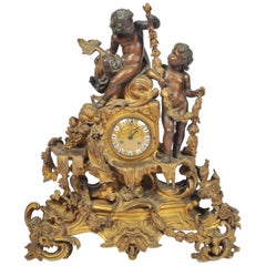 Large 19th Century Louis XVI style Mantle Clock 25"(64cm)