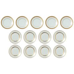 Set of 13 Porcelain Side Plates