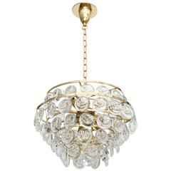 Palwa Five-Tier Optic Crystal Disc Chandelier