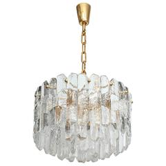 Kalmar Chiseled Ice Glass Chandelier 10