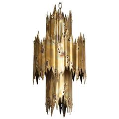 Tom Greene Brutalist Chandelier 9
