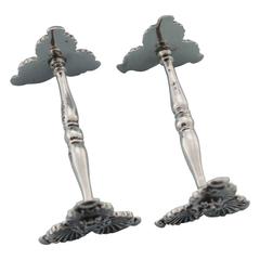 Antique Pair of Sterling Silver William IV Knife Rests, London, 1833