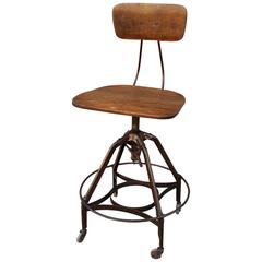 Early Industrial Toledo Drafting Stool