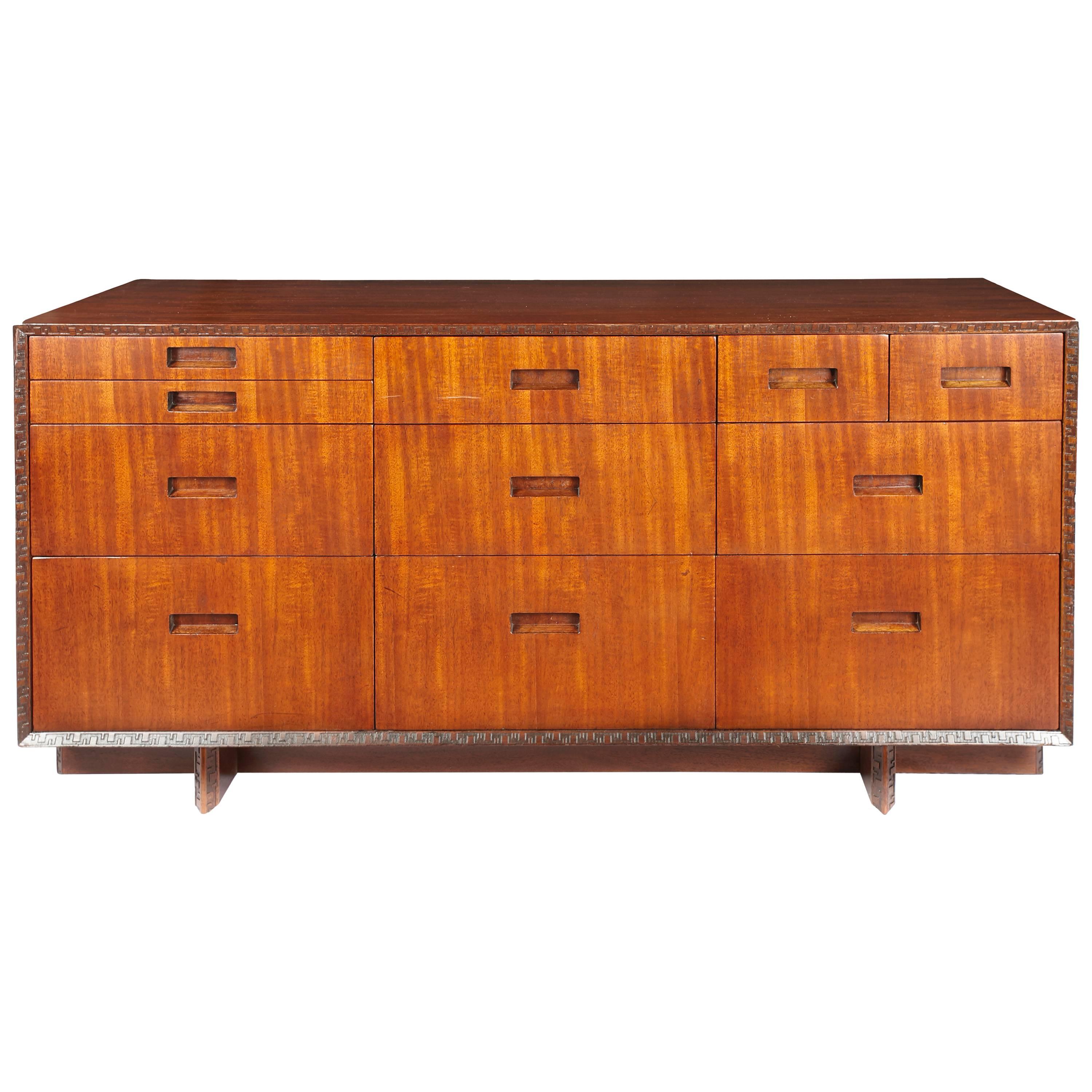 Frank Lloyd Wright Dresser for Heritage Henredon from the "Taliesen" Collection