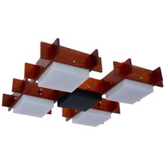 French Modernist Flush Mount